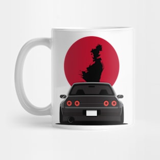 Nissan Skyline R32 Samurai on red moon Mug